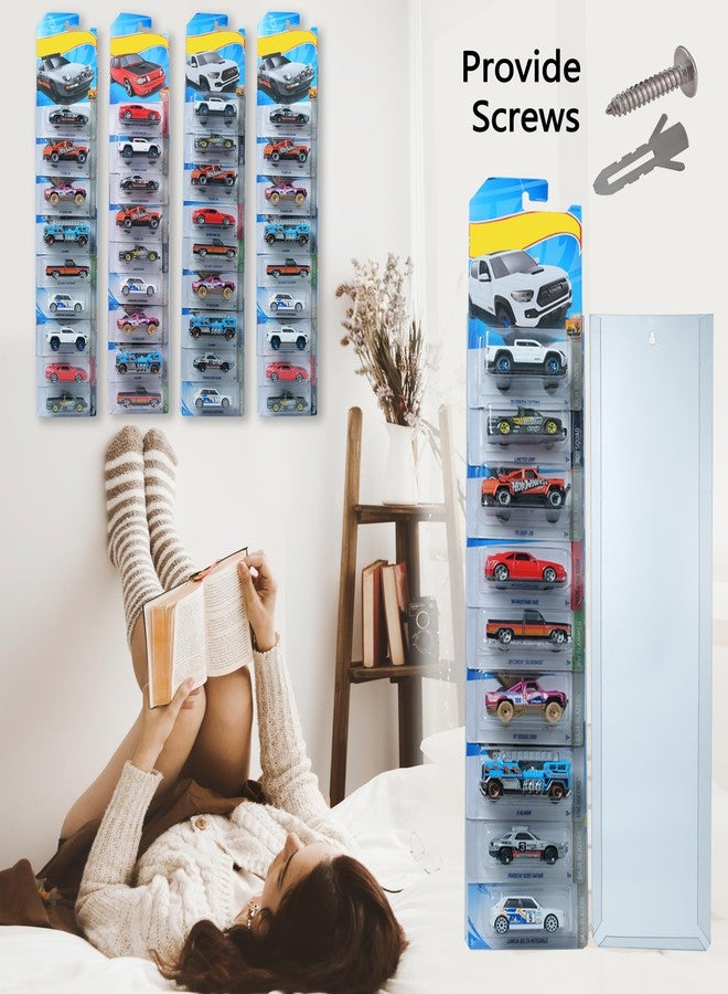KASTUN 5 Pcs Diecast Display Case for Hot-Wheels Match-Box,Toy Car Storage Organizer,Compatible with Hot-Wheels Match-Box Packaged Cars,Packaged Cars Display Wall Mount (5pcs) - Image 5