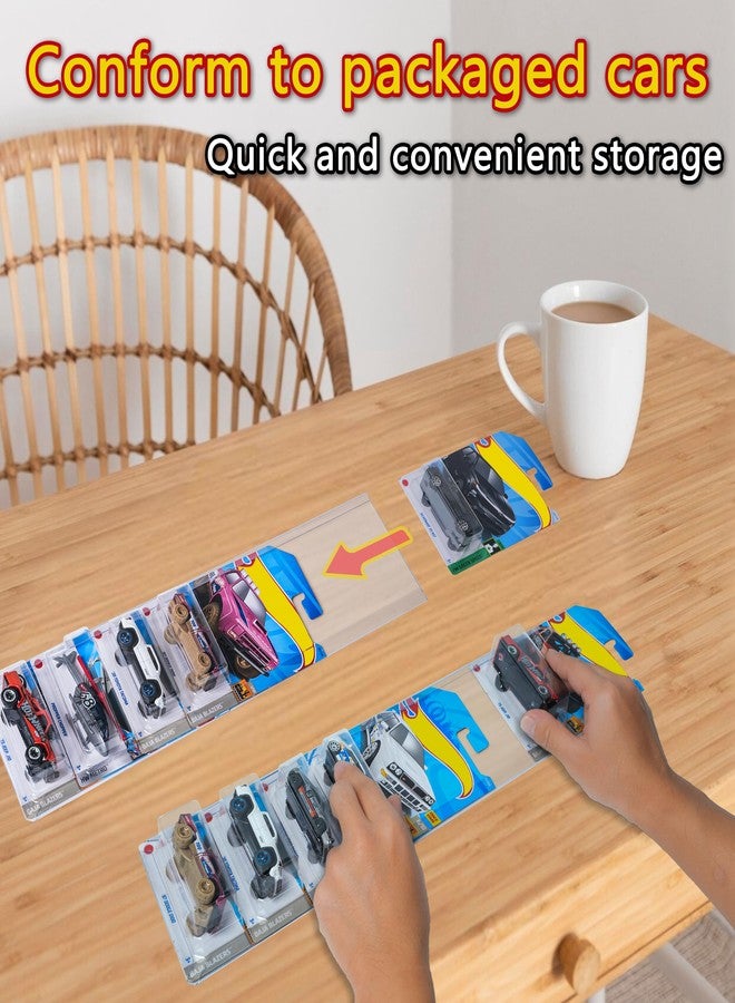 KASTUN 5 Pcs Diecast Display Case for Hot-Wheels Match-Box,Toy Car Storage Organizer,Compatible with Hot-Wheels Match-Box Packaged Cars,Packaged Cars Display Wall Mount (5pcs) - Image 3
