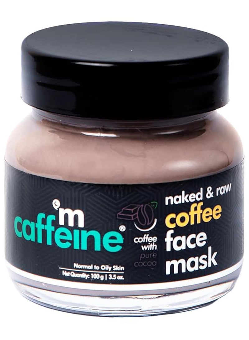 إم كافيين قناع الوجه إم كافيين دي تان بالقهوة مع طين الكاولين، وطين الملتاني ميتي، وطين البنتونيت | يزيل السمرة، وينظف المسام، ويتحكم في إفراز الزيوت الزائدة | لجميع أنواع البشرة (100 غرام) - Image 1