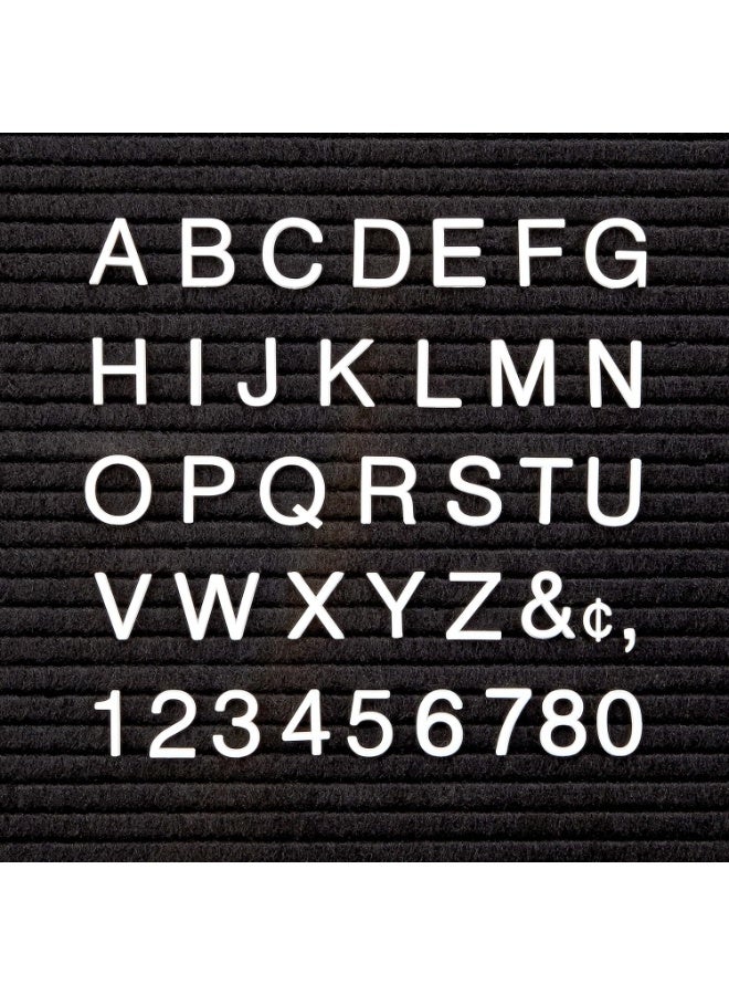 Quartet Quartet Characters for Felt Letter Boards, 1 Inch, Helvetica, White, 300 Letters, Numbers and Symbols (4423)  - Image 1
