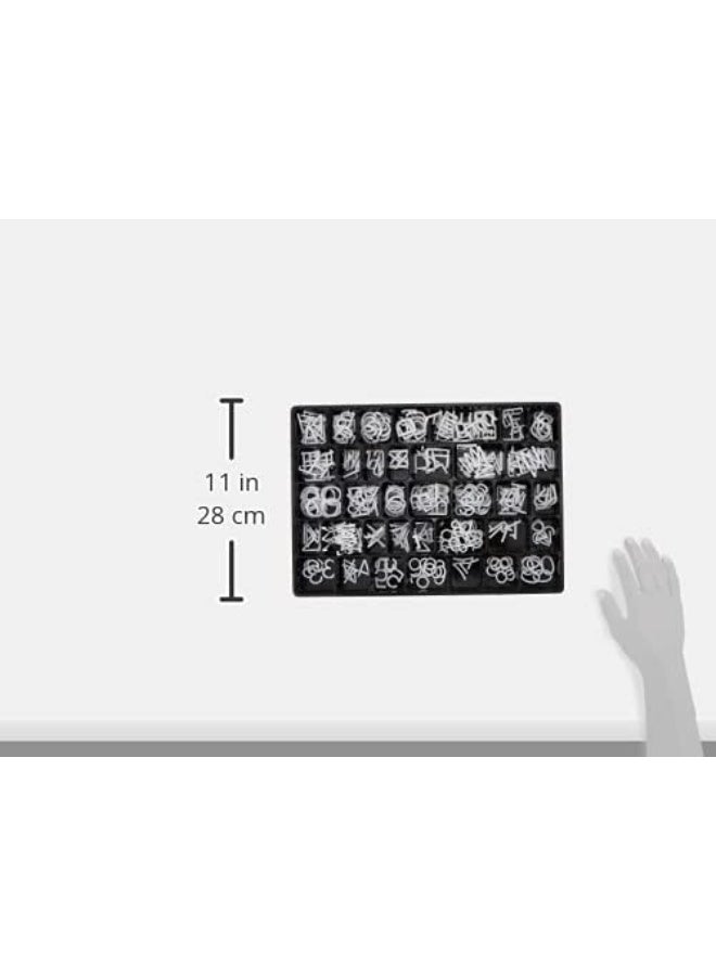 Quartet Quartet Characters for Felt Letter Boards, 1 Inch, Helvetica, White, 300 Letters, Numbers and Symbols (4423)  - Image 2