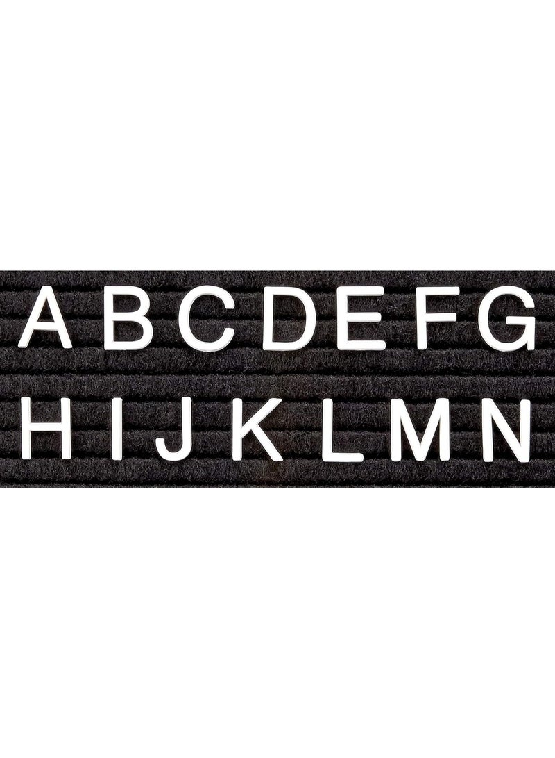 Quartet Quartet Characters for Felt Letter Boards, 1 Inch, Helvetica, White, 300 Letters, Numbers and Symbols (4423)  - Image 3