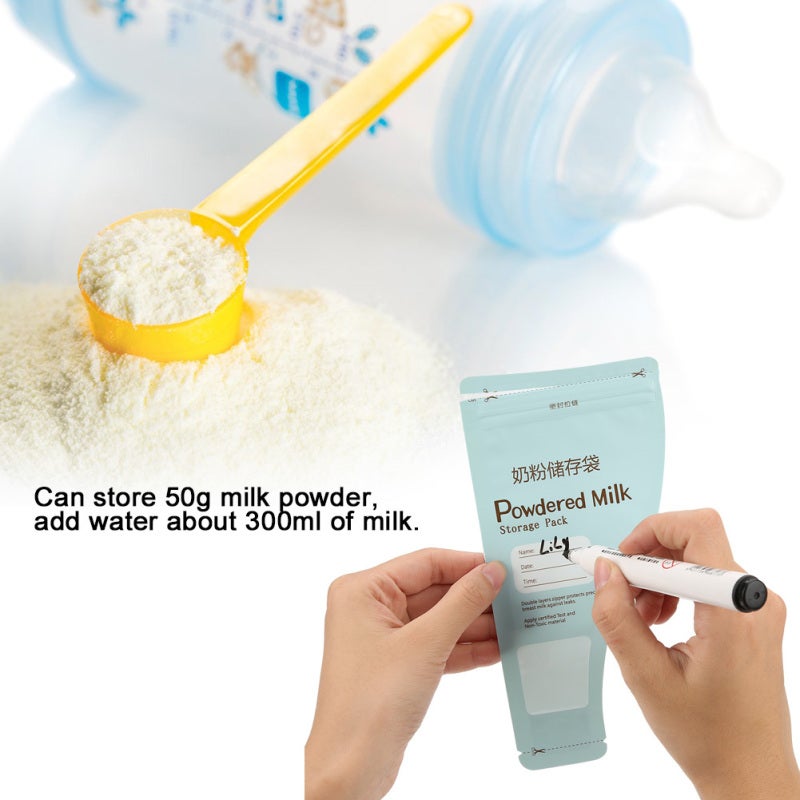 30Pc Portable Baby Feeding Milk Powder Storage Bags Disposable Milkpowder Pouches - Image 3