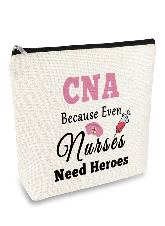 Mikela CNA Gift Cosmetic Bag Certified Nursing Assistant Gifts CNA Appreciation Gift Makeup Bag CNA Thank You Gift CNA Week Gifts Retirement Thanksgiving Birthday Gift for CNA Coworker Volunteer Travel Pouch - Image 1