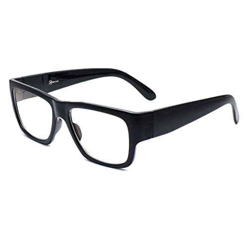 Peter Jones Black Thick Frame Unisex Blue Light Blocking Computer Glasses (5487B) - Image 3