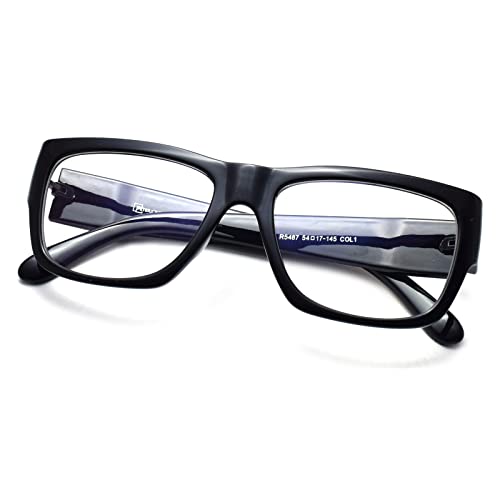 Peter Jones Black Thick Frame Unisex Blue Light Blocking Computer Glasses (5487B) - Image 1