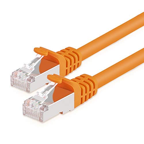 Choseal Cat6 LAN Cable, High Speed RJ45 Ethernet Patch Network Cable Supports Up to 1 Gigabit for gaming,for Modem, Router, LAN ADSL (5M) - Image 1