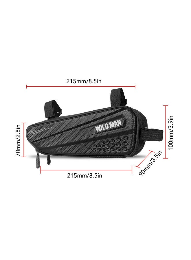 WILD MAN Bicycle Top Tube Bag Waterproof Hard Shell Bicycle Frame Bag Road Mountain Bike Storage Case Cycling Pouch Bicycle Accessories - Image 4
