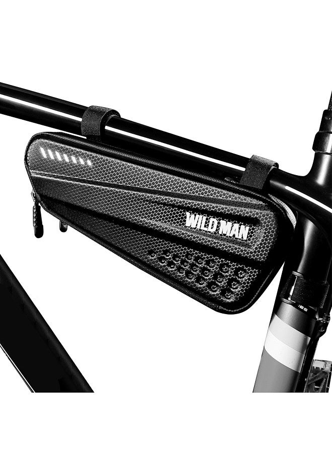 WILD MAN Bicycle Top Tube Bag Waterproof Hard Shell Bicycle Frame Bag Road Mountain Bike Storage Case Cycling Pouch Bicycle Accessories - Image 1
