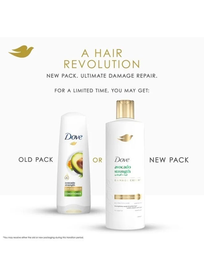 Dove Avocado Strength Conditioner For Weak Hair 350ml - Image 3
