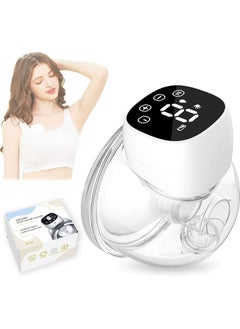 Hands-Free Breast Pump, (3 Modes & 9 Levels), Portable Electric Breast Pump, Portable Cordless Breast Pump, Silent, Painless, LCD Display, Breast Pump in Bra (24mm Flange)