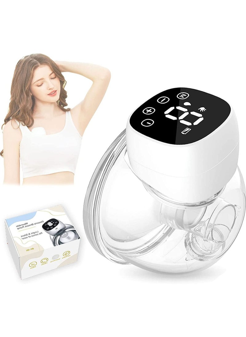 Gonice - Hands-Free Breast Pump, (3 Modes & 9 Levels), Portable Electric Breast Pump, Portable Cordless Breast Pump, Silent, Painless, LCD Display, Breast Pump in Bra (24mm Flange) - Image 1