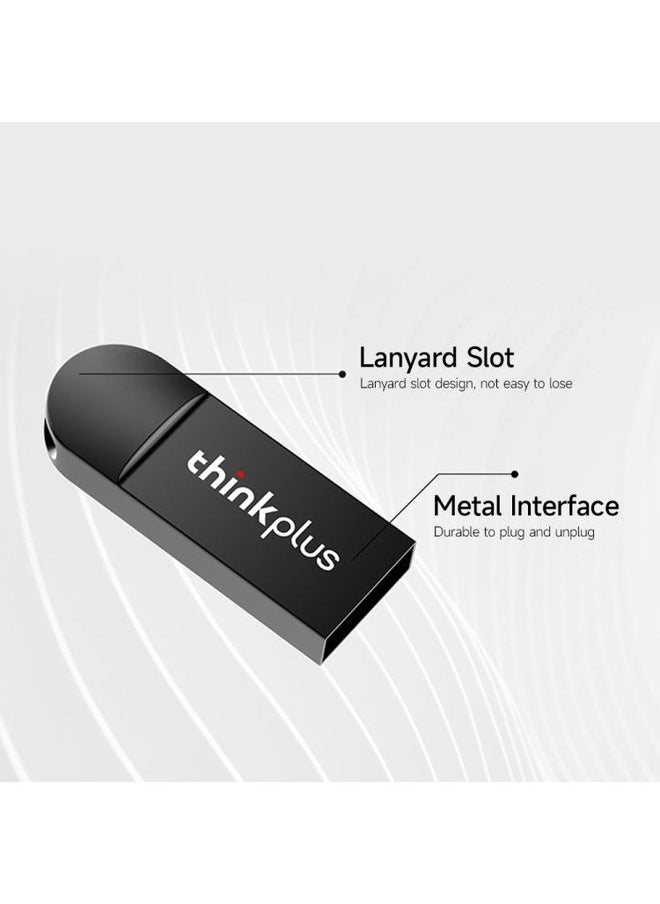 BURAQ Lenovo ThinkPlus MU222 2.0 Business Office U Disk, Capacity: 64GB(Black)  - Image 2
