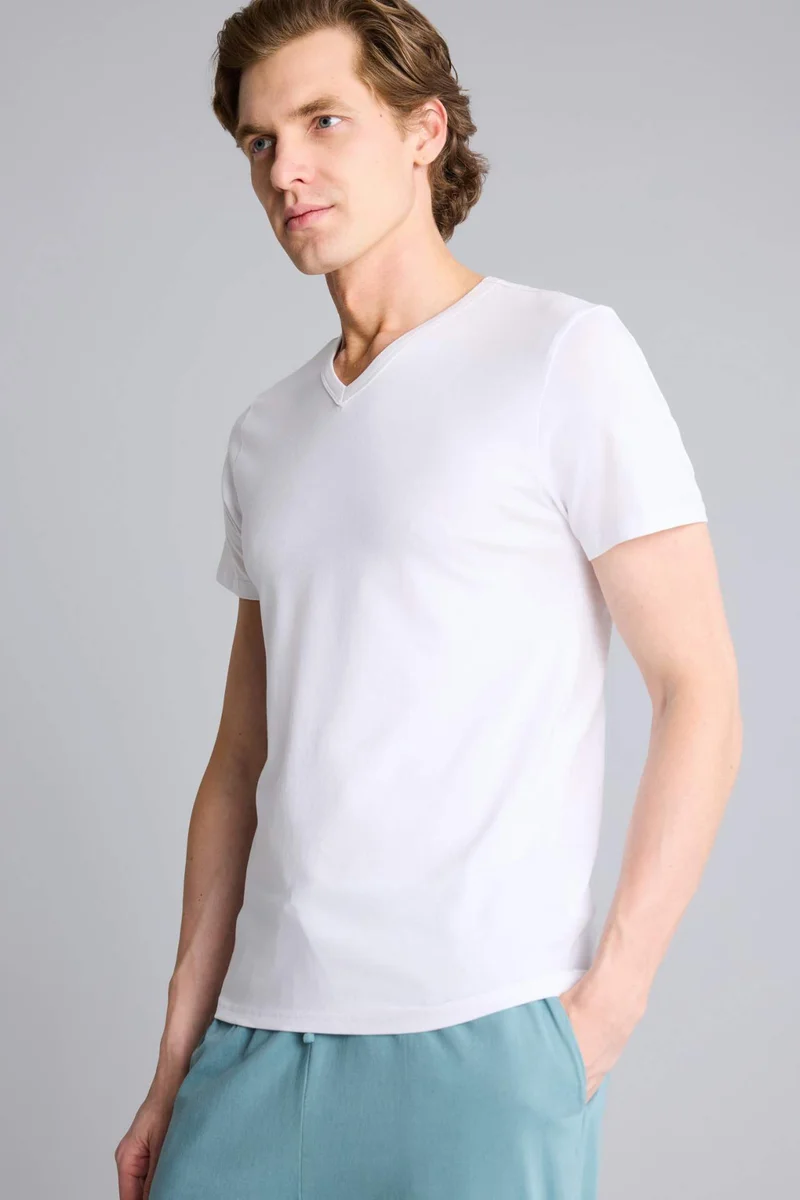 DeFacto Slim Fit Short Sleeve Knitted Tops