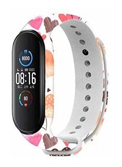 Y&D Compatible with for Xiaomi Mi Band 5/Mi 6 Strap  Colourful Silicone Replacement Bracelet Wristband Bands Accessories Smart Printed Strap Miband 5/Miband 6 4 Pieces  - Image 2
