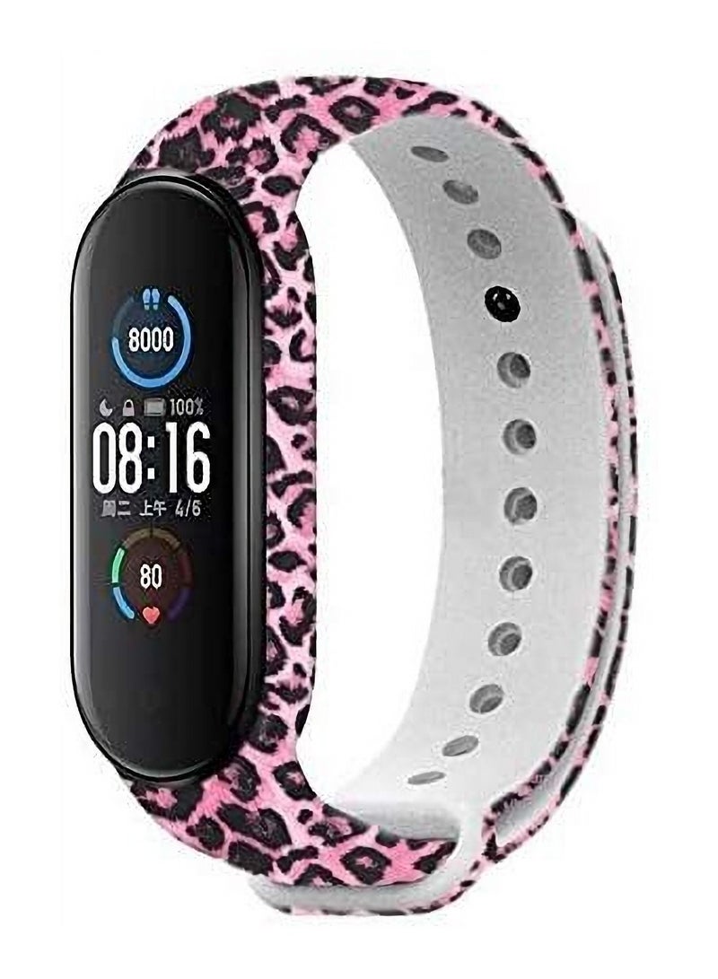 Y&D Compatible with for Xiaomi Mi Band 5/Mi 6 Strap  Colourful Silicone Replacement Bracelet Wristband Bands Accessories Smart Printed Strap Miband 5/Miband 6 4 Pieces - Image 4