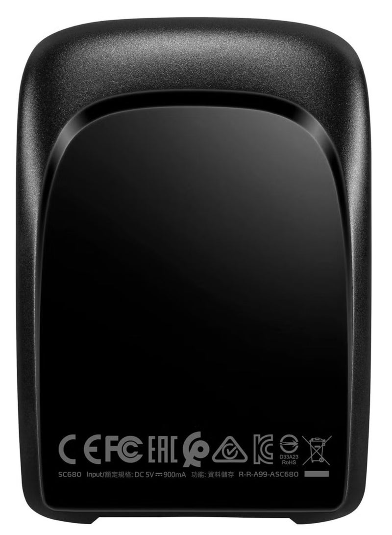 ADATA SC680-240GB External Solid State Drive with USB 3.2 Gen.2 Type-C, 2.5 Inch, Black ASC680-240GU32G2-CBK, 240GB - ASC680-240GU32G2-CBK - Image 2