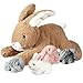 Syhood 5 Pieces Bunny Stuffed Animals Plush Set Easter Gifts Mommy Bunny Plush Doll with 4 Babies Cute Fluffy Rabbits in Mommy Stuffed Rabbit for Huggable Sleeping Holiday Birthday - Image 2