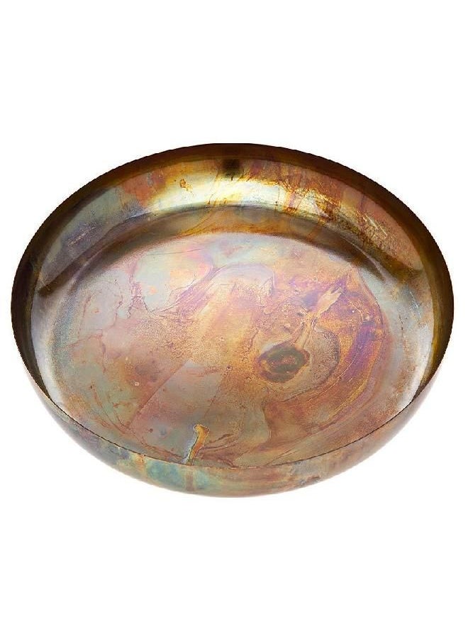 Godinger - Burnt Copper Plate Platter Centerpiece by Godinger - Round - Image 1