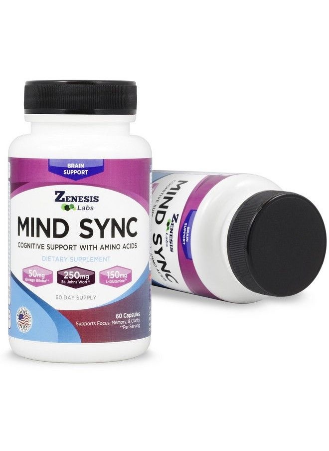 Mind Sync With Ginkgo Biloba St John Wart & Lglutamine Please Read Reviews