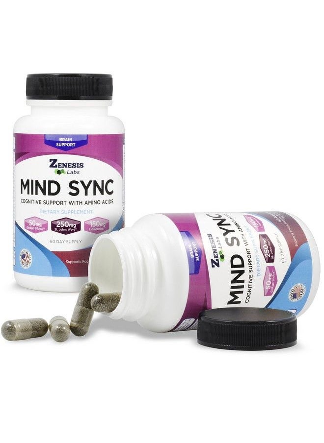 Mind Sync With Ginkgo Biloba St John Wart & Lglutamine Please Read Reviews