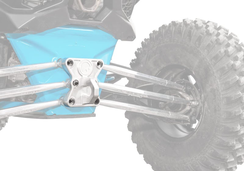SuperATV Billet Rear Radius Rod Plate for CanAm Maverick X3 900 X3 X X3 Max See Fitment Adds Tow Hook Strengthens Your Frame BoltOn Install