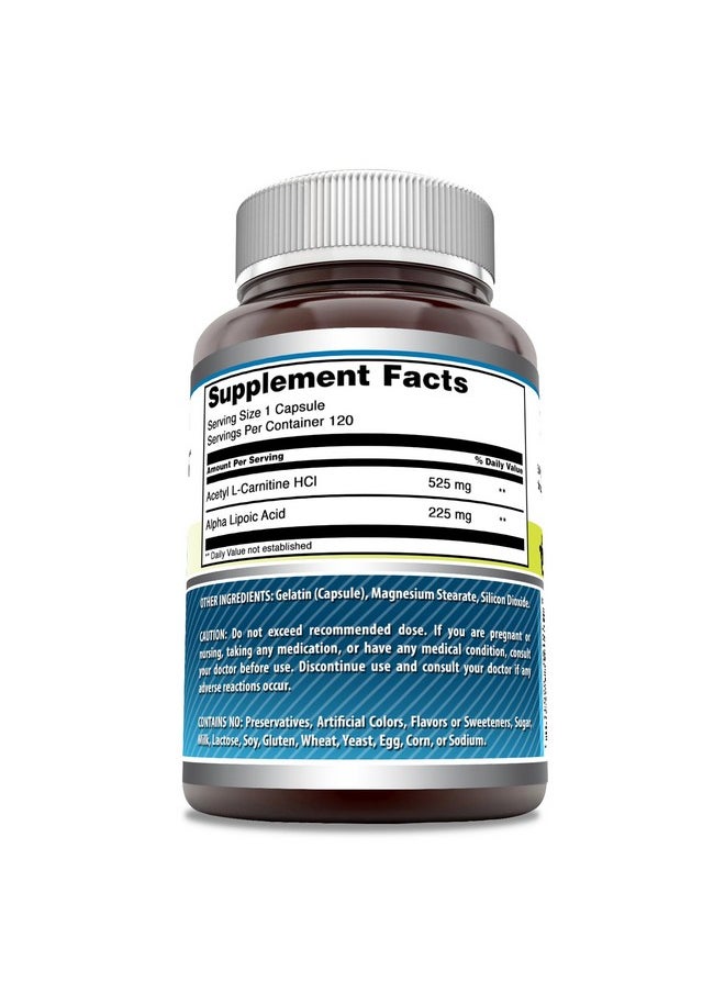 Amazing Formulas ALA/ALC (Alpha Lipoic Acid/Acetyl L-Carnitine) Supplement | 750 Mg Per Serving | 120 Capsules | Non-GMO | Gluten-Free | Made in USA - pzsku/Z6A5C42F821CF03245B36Z/45/_/1739882181/0b9f4478-2c84-4dc5-a42e-bd9f9ff1c63c