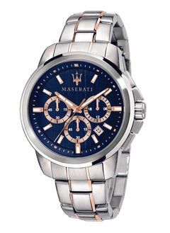 Maserati Men's Successo Analog Quartz Silver Stainless Steel Watch R8873621008 - 44mm  - Image 1