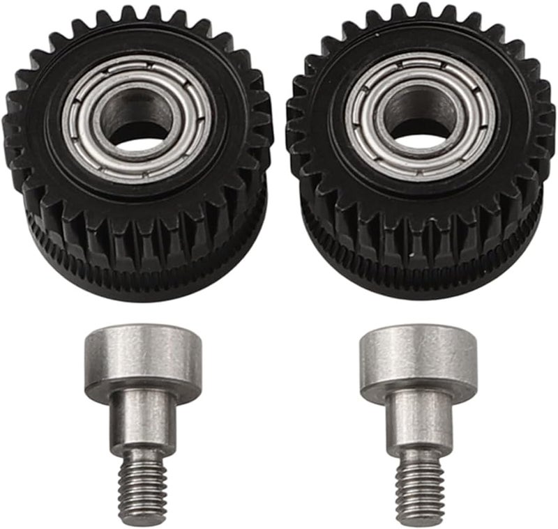 ترس خشن من سبيكة الصلب المقوى لبثق K1 وK1C وK1 Max وV3 وV3 Plus مع محرك مزدوج باللون الأسود - Image 4