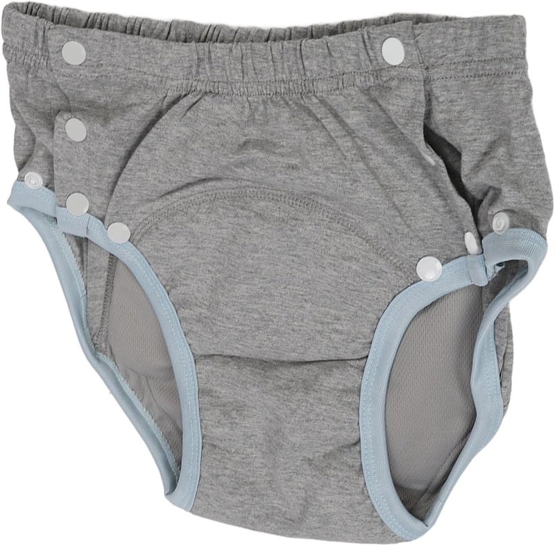 klarako Extra Absorbency Pure Cotton Adult Cloth Diaper Grey M, Excellent Absorption, Contoured Fit, High Absorbency, Suitable for Adults - Image 1