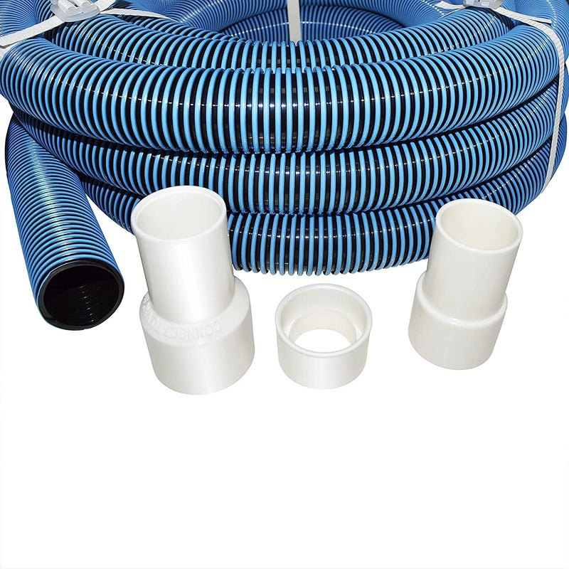Bluewave BlueWave 15 Meter Length and 38 Mm Eva Swimming Pool Hose Pipe with Standard Cuff Link for Swimming Pool - Image 2