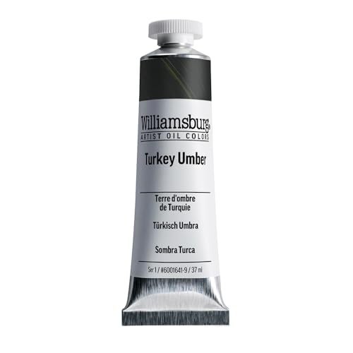 Williamsburg Artist Oil Colors by GOLDEN, Turkey Umber, 37 ml tube, Professional Oil Paint, Semi-Opaque - Image 1