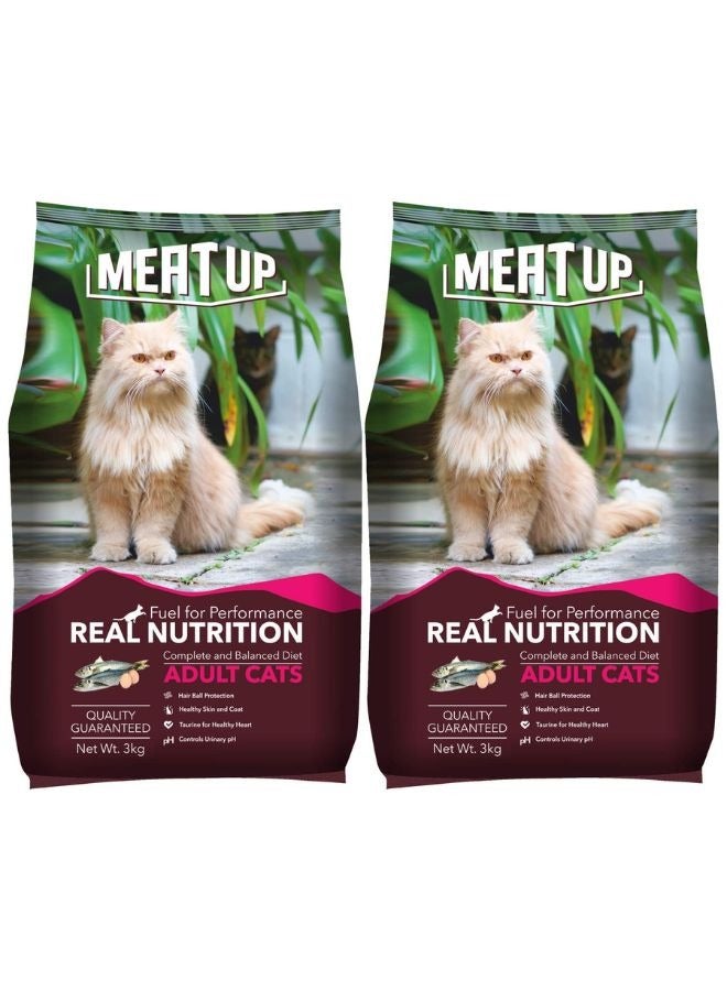 Meatup Dry Cat Food Ocean Fish (Buy 1 Get 1) 2 x 3 Kg - Image 1