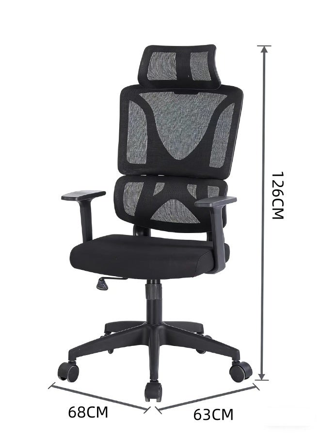 JCB CHIC Office Chair Ergonomic Desk Chair, High Back Gaming Chair, Big and Tall Reclining chair Comfy Home Office Desk Chair Lumbar Support Breathable Mesh Computer Chair Adjustable Armrests - Image 2