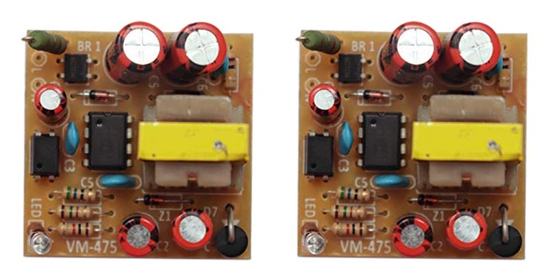 Electronicspices PCB 2A 220V AC to 5V DC SMPS Power Supply Circuit Board (Pack of 2) - Image 1