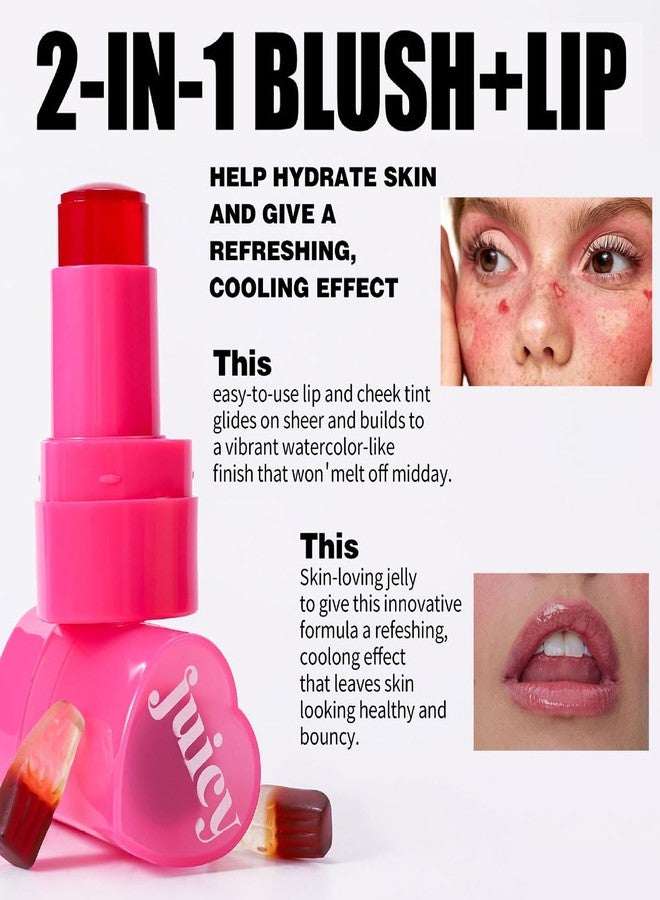 FYEBOO أحمر خدود FYEBOO Cooling Water Jelly Tint، متعدد الاستخدامات، مرطب للشفاه والخدود، بقوام جيلي مرطب ومرن، لون شفاف يدوم طويلاً، 0.32 أونصة (# 03، 0.32 أونصة) - Image 5