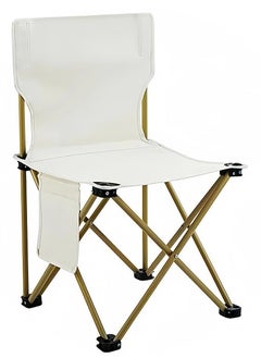 TREYO Premium XL Foldable Camping Chair with Carry Bag - Lightweight, Compact, and Sturdy for Outdoor Adventures（42*42*72 white）  - Image 1