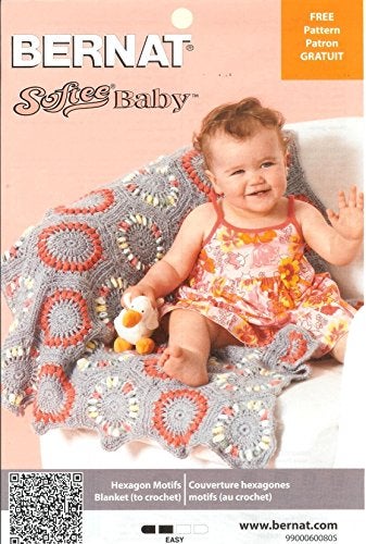 Bernat Softee Baby Yarn 3 Pack Bundle Includes 3 Patterns DK Light Worsted #3 - Image 3
