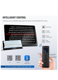 Neewer NEEWER Teleprompter X17 II with RT113 Remote/APP Control, 17" HD Beamsplitter All Metal Frame Upgraded Camera Mount QR Plate Compatible with Manfrotto 501PL iPad iPhone, Max Load 44.1Ib, Assembly Free  - Image 2