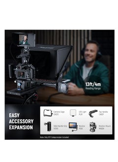 Neewer NEEWER Teleprompter X17 II with RT113 Remote/APP Control, 17" HD Beamsplitter All Metal Frame Upgraded Camera Mount QR Plate Compatible with Manfrotto 501PL iPad iPhone, Max Load 44.1Ib, Assembly Free  - Image 5
