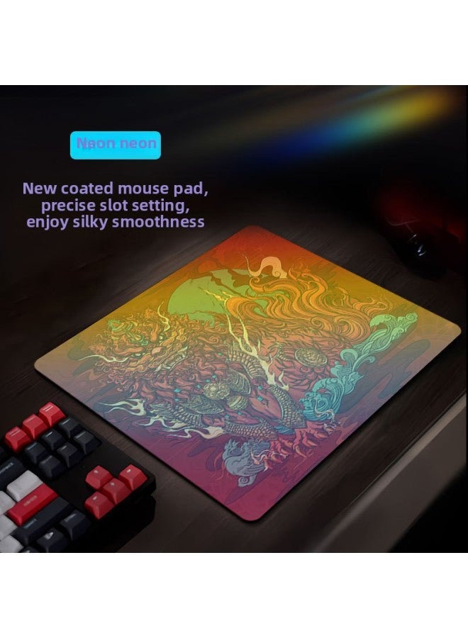 Shizhaoxin Upgrade Coated E-sports Mouse Pad Oversized Control Pad CSGO Thickened Anti-skid FPS Game Pad-Color:400*450*4mm-Pattern:9  - Image 2