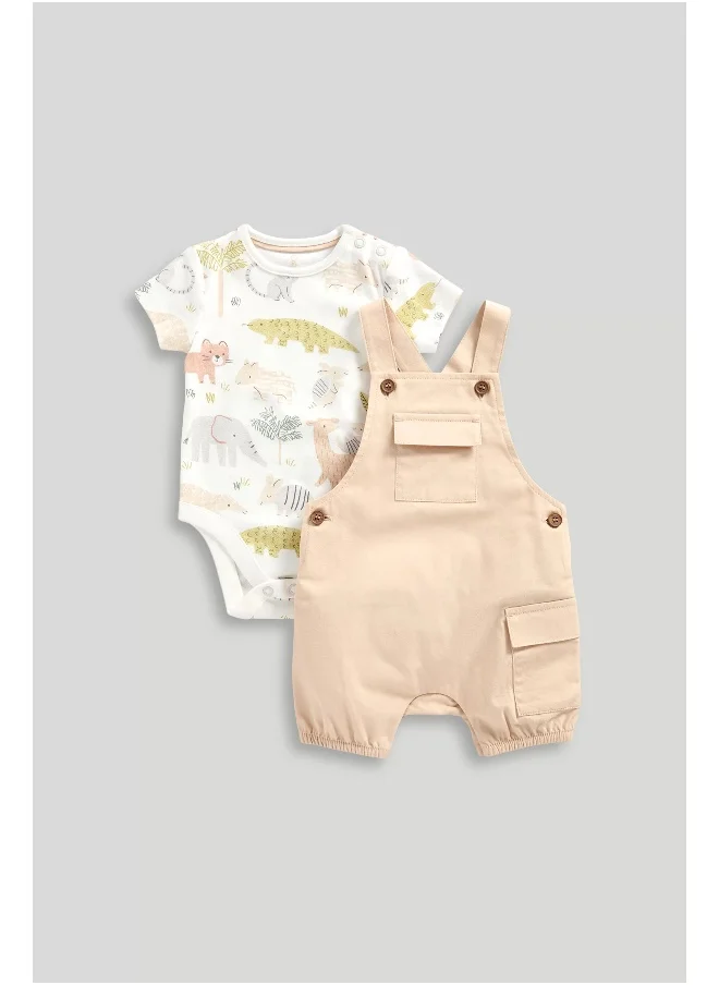 مذركير Cargo Bibshorts and Bodysuit Set