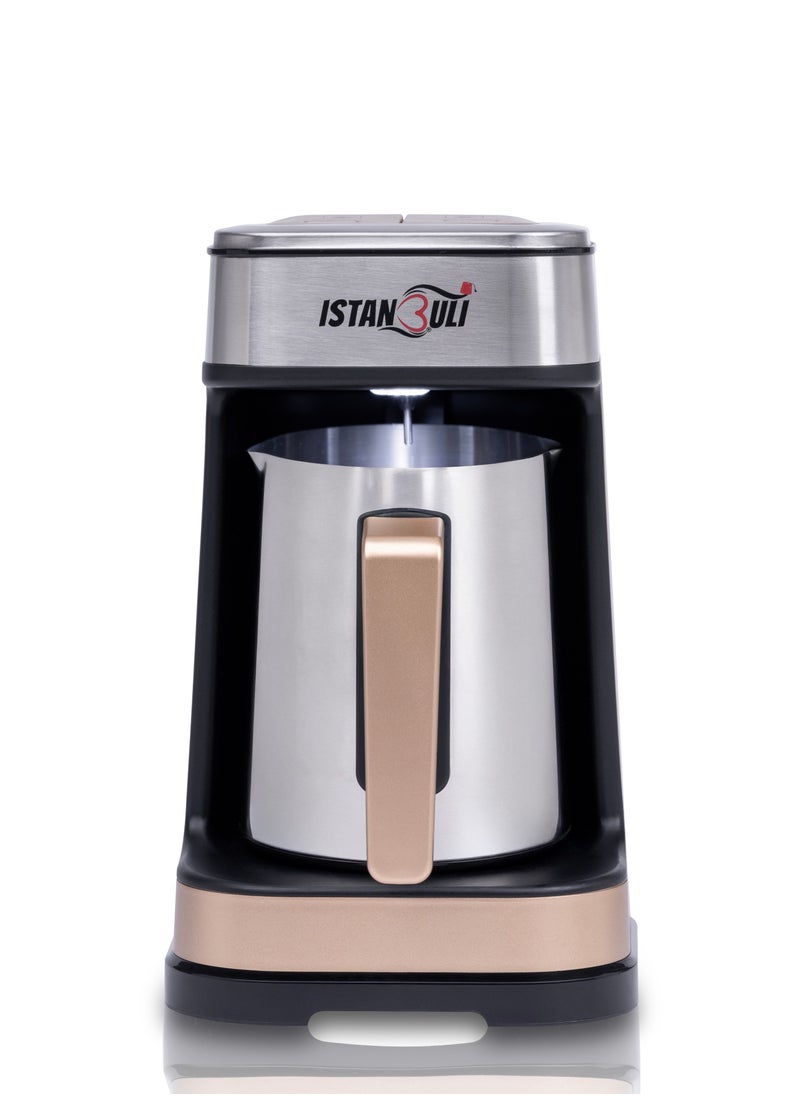 istanbuli - istanbuli premium stainless steel turkish coffee maker 700w with dual brewing modes – variable frequency & low heat brewing - Image 1