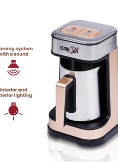 istanbuli istanbuli premium stainless steel turkish coffee maker 700w with dual brewing modes – variable frequency & low heat brewing  - Image 5