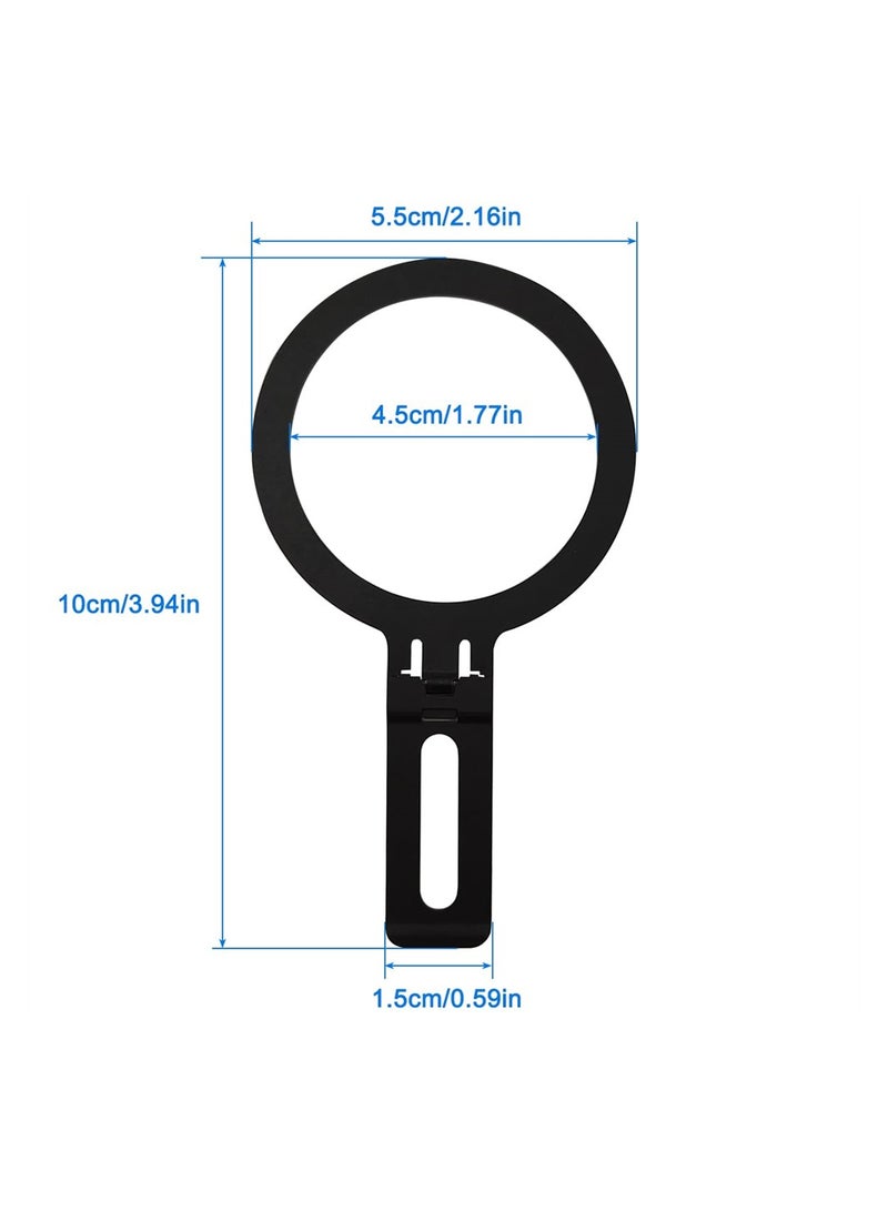 KASTWAVE 2 حزمة من محولات الحلقات المعدنية العالمية وحامل الهاتف 2 في 1، ملصقات حلقات رفيعة للغاية متوافقة مع ملحقات Magsafe لشاحن السيارة اللاسلكي iPhone 15/14 Pro Max Mini Galaxy - Image 2