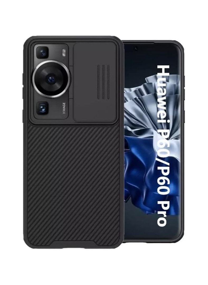 Nillkin Case for Huawei P60 Pro, CamShield case Protective Cover with Camera Protector Hard PC Ultra Thin Anti-Scratch Phone Black Case For Huawei P60/ Huawei P60 Pro Black 