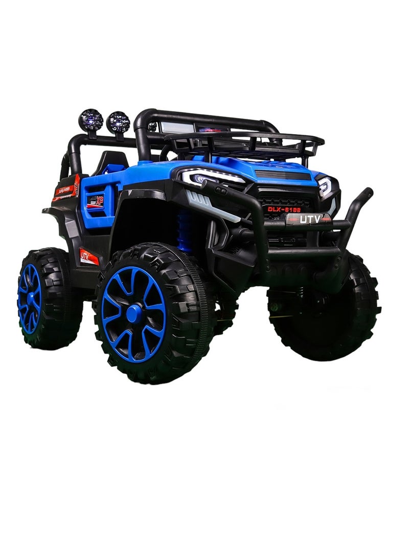 Lancia Electric Rides on Car for Kids with Remote Control - Blue - DLX-6188 - Image 1