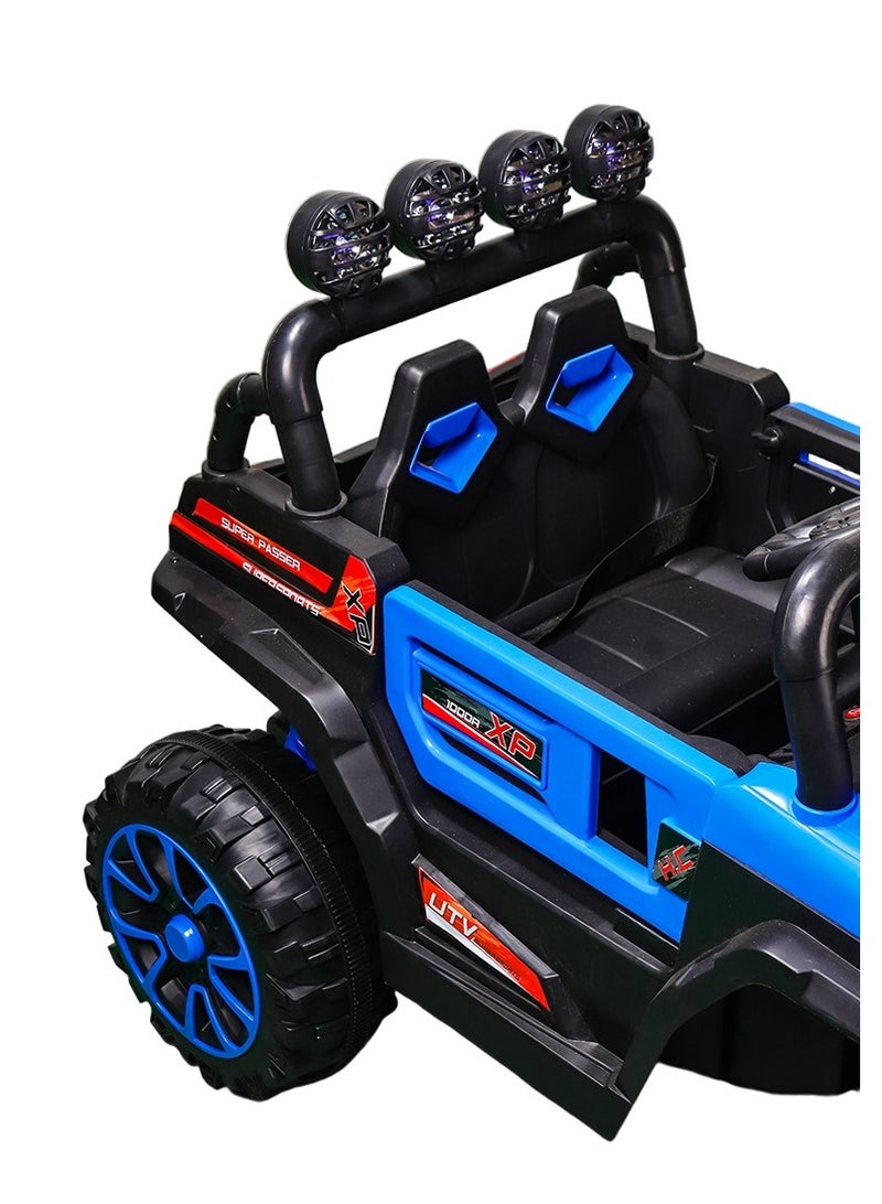 Lancia Electric Rides on Car for Kids with Remote Control - Blue - DLX-6188 - Image 3