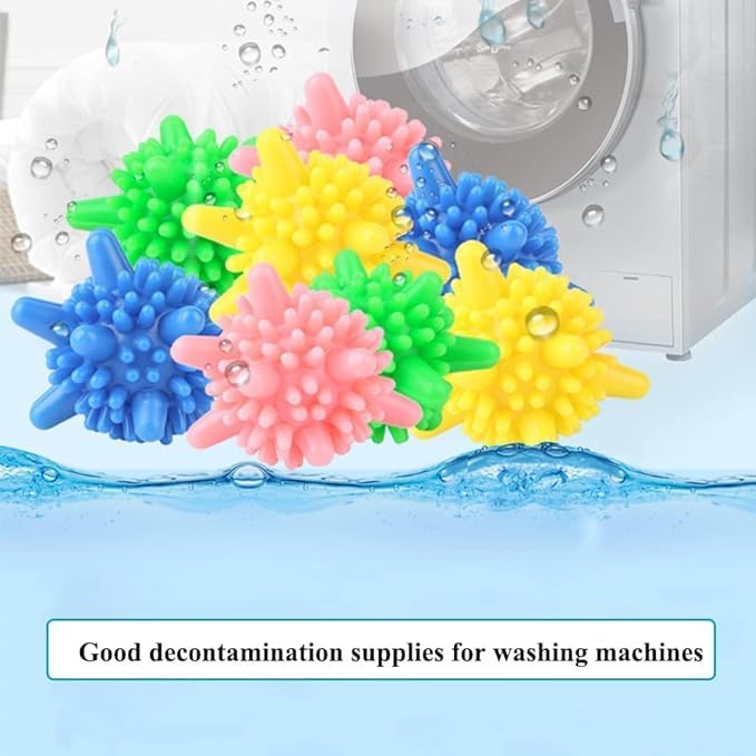 OTISTORES Washing Machine Hair Filter Cleaning Mesh Bag 2 Pcs Silicone Washing Machine Laundry Balls Dryer Laundry Ball 10 Pcs Laundry Balls Washing BallTangleFree and Cleaning Power Washer Balls - Image 5