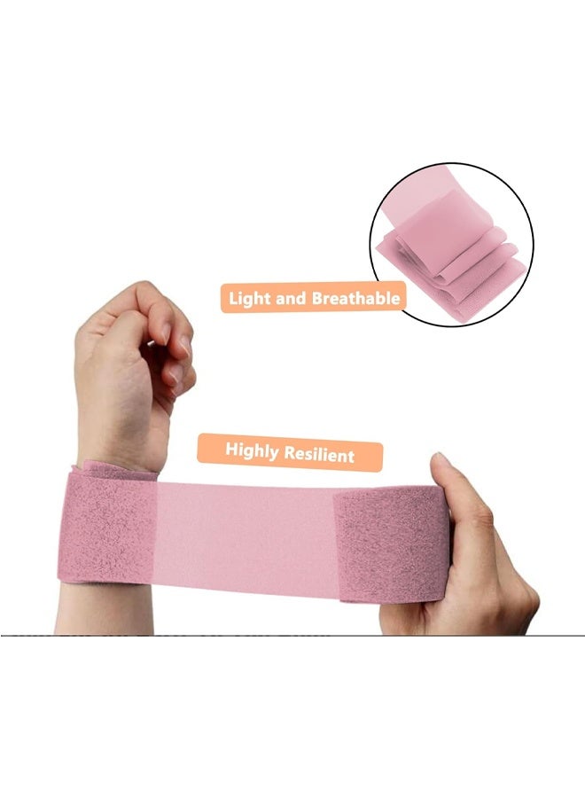 DUNISO 3Pcs Pre Wrap Tape, Foam Underwrap Sports Wrap,Soft Smooth Sports Wrap Roll,Pre Wrap Bandage Sport Tape for Ankles Wrists Hands Elbows，2.76 Inch x 30 Yards，Light Pink - Image 5